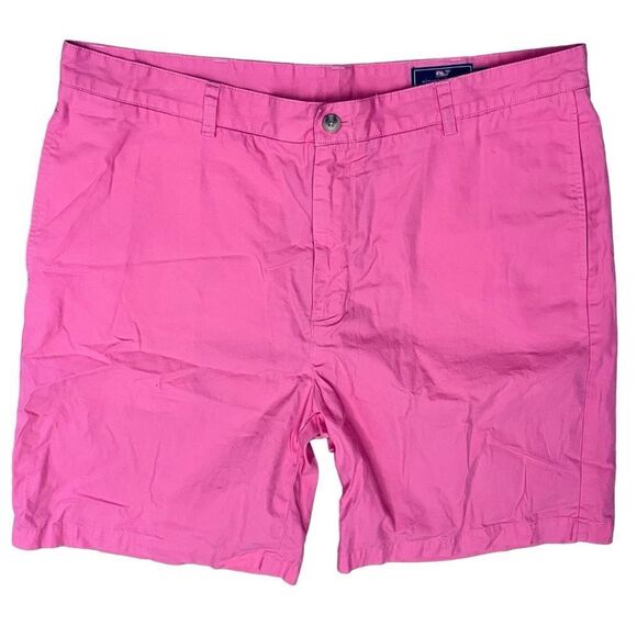 Vineyard Vines Shorts Golf Pink Men’s Flat Front - Picture 2 of 10